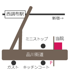 くるみ動物病院の地図